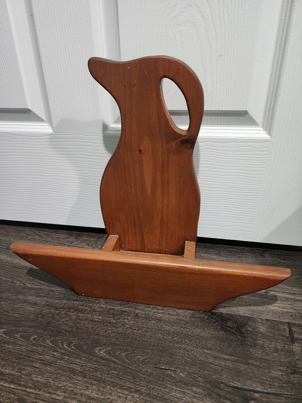 Vintage Wooden Pitcher Basin Wall Pocket Plate Holder – Rustic Farmhouse Decor